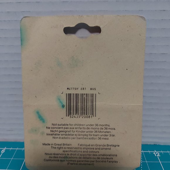 CORGI Metal London Bus Red 1:64 scale diecast NEW Vintage Mint on Card - Picture 2 of 4